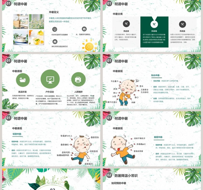 夏季防暑降温全攻略PPT模板第2张