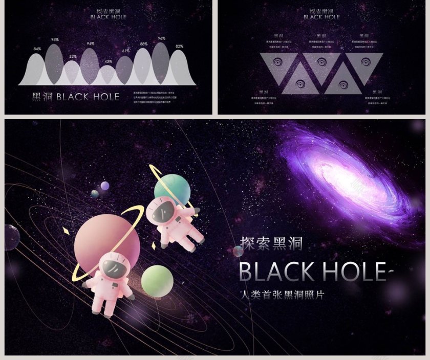 紫黑探索黑洞工作总结PPT第5张