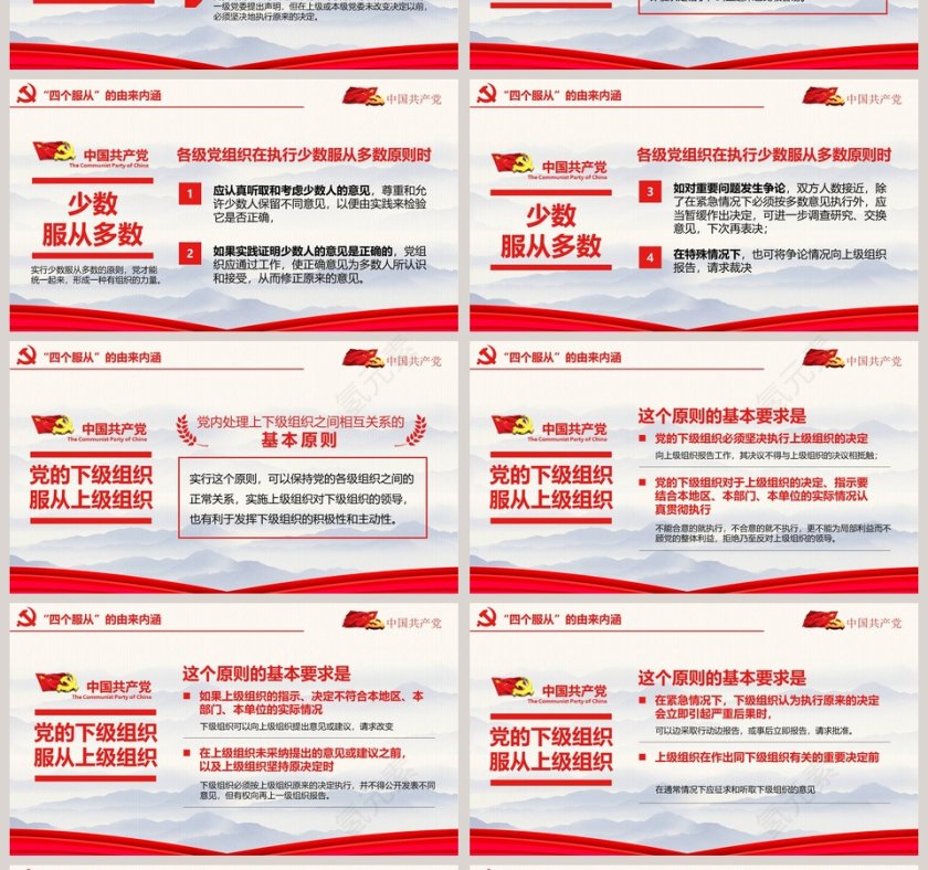 学习解读中国共产党四个服从微党课课件第二批不忘初心PPT第4张