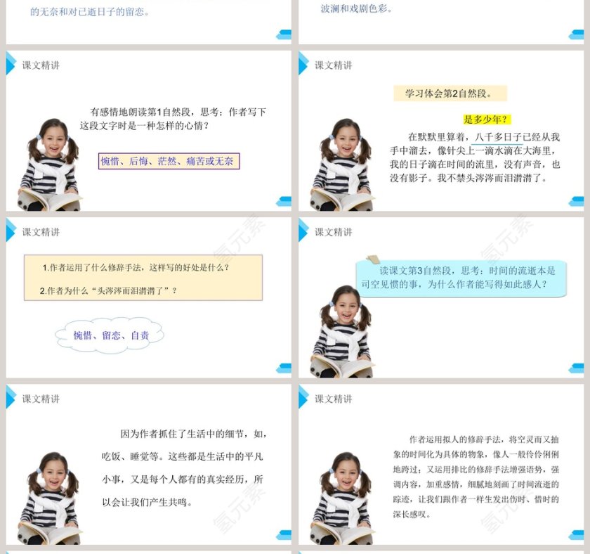 部编版六年级语文下册匆匆PPT课件第4张