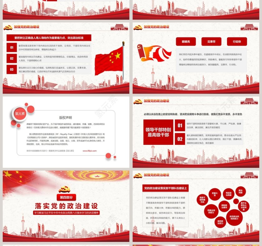 把党的政治建设作为党的根本性建设PPT模板第4张