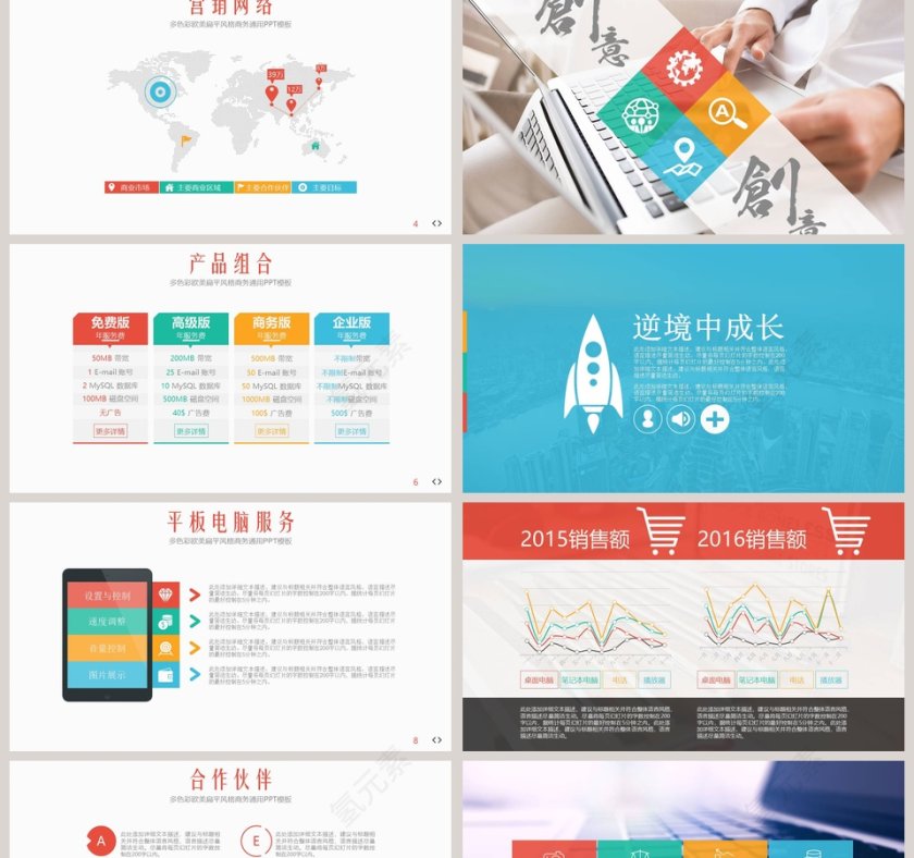 商务风商业计划书PPT模板第2张