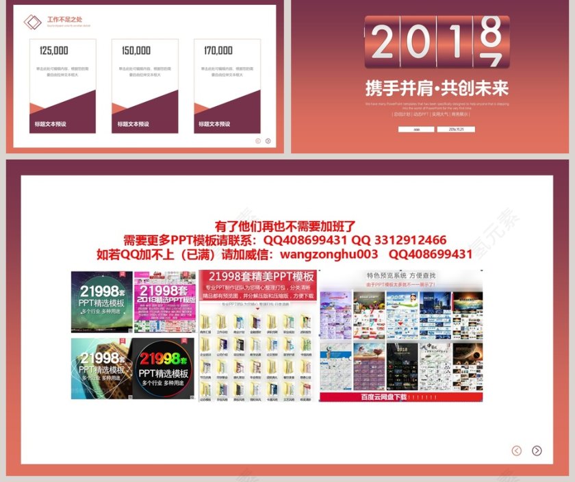 2018跨年年终总结计划PPT第5张