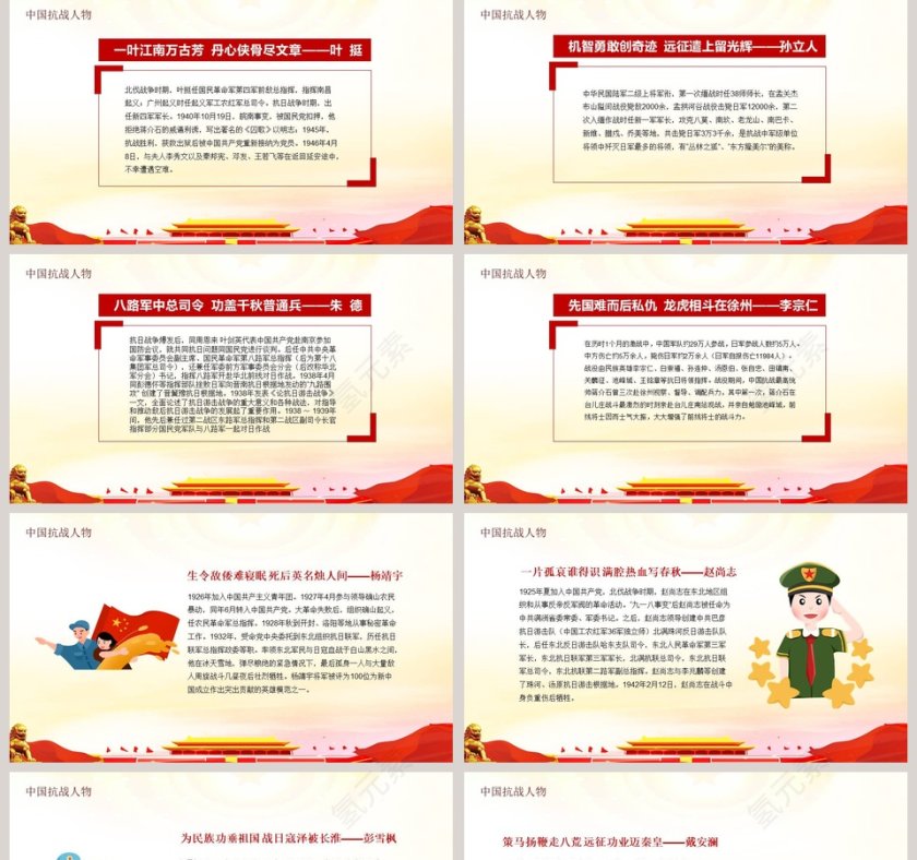 抗日战争胜利纪念日教育宣传模板第5张