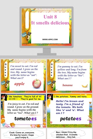 Unit 8-It smells delicious教学ppt课件