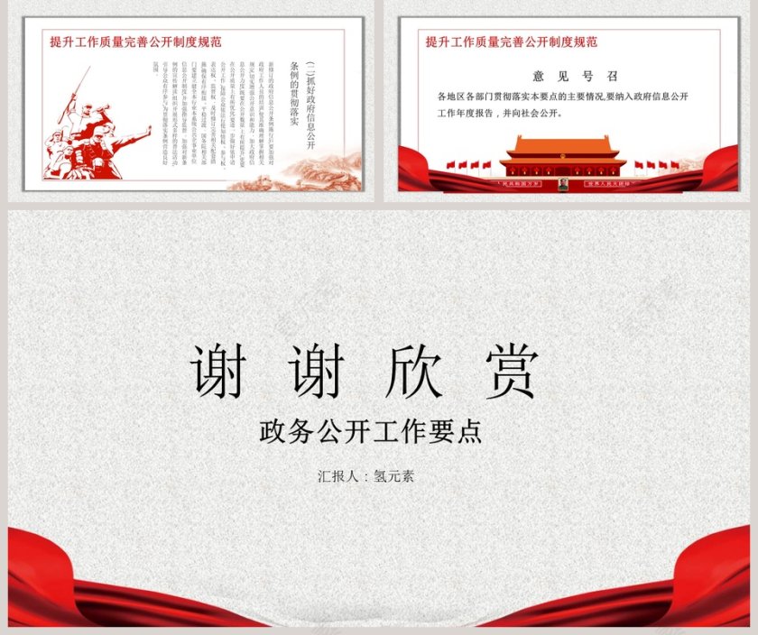 政务公开工作要点学习解读PPT模板第5张