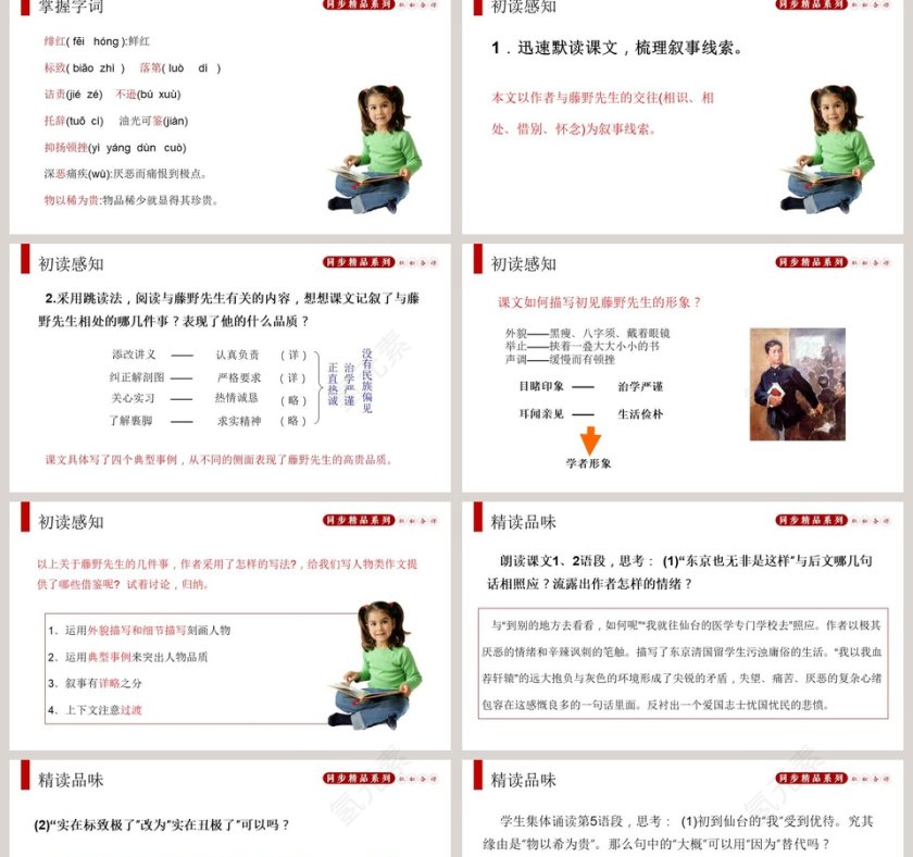 部编版八年级语文上册藤野先生PPT课件第2张