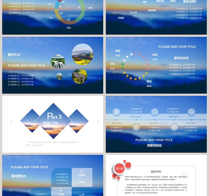 旅游大数据分析PPT模板第3张