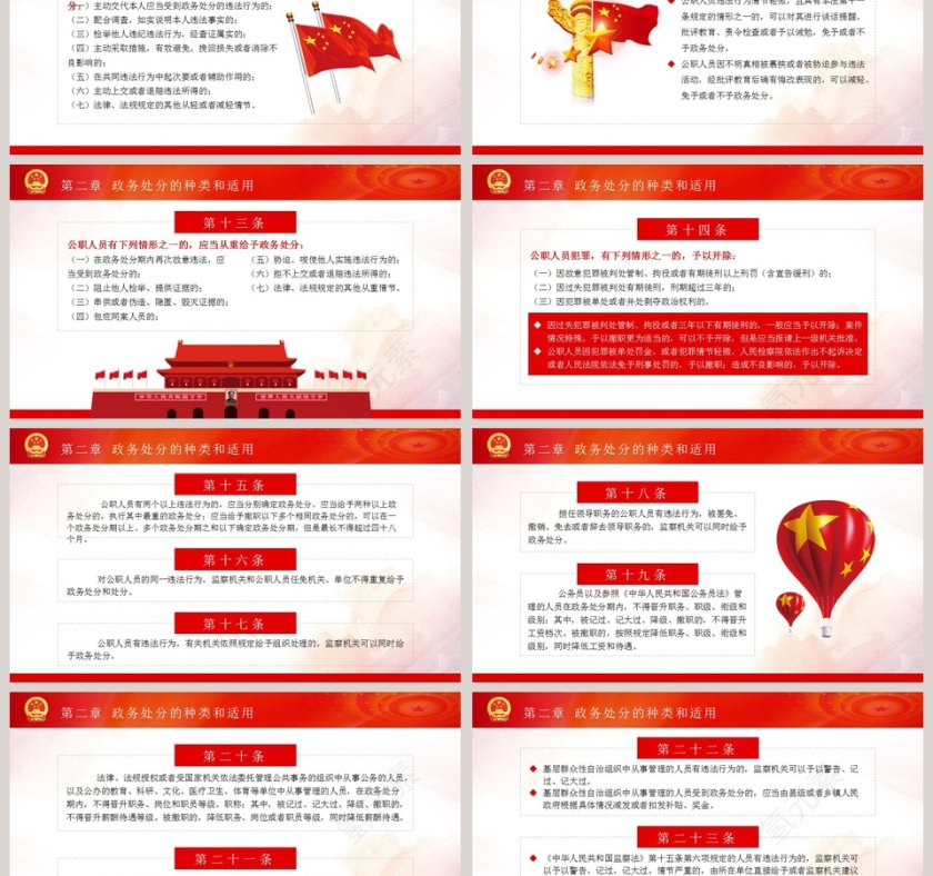中华人民共和国公职人员政务处分法PPT模板第3张
