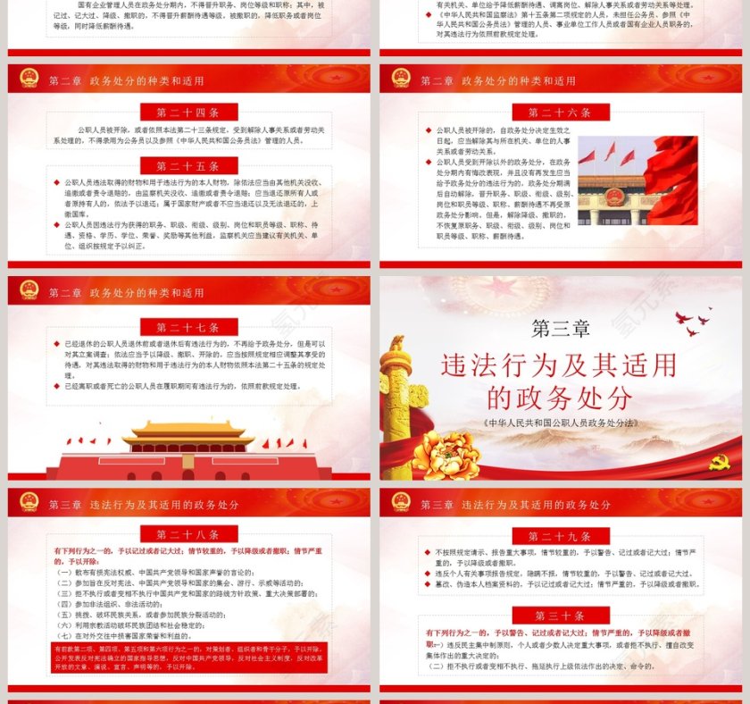 中华人民共和国公职人员政务处分法PPT模板第4张