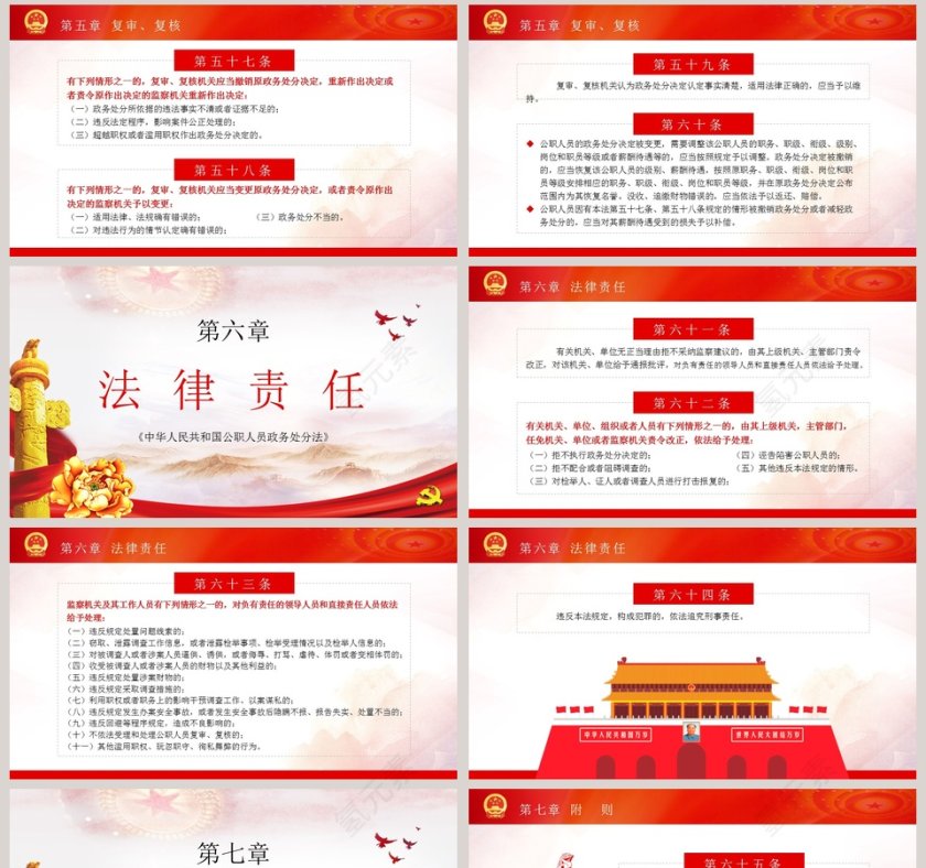 中华人民共和国公职人员政务处分法PPT模板第8张