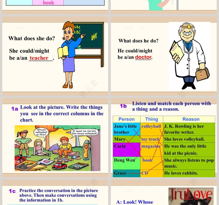 Unit 8 It must belong to Carla PPT模板-教育培训行业精品课件第2张