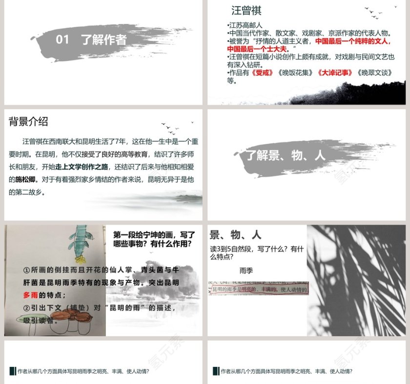 课文解析昆明的雨语文课件PPT第2张