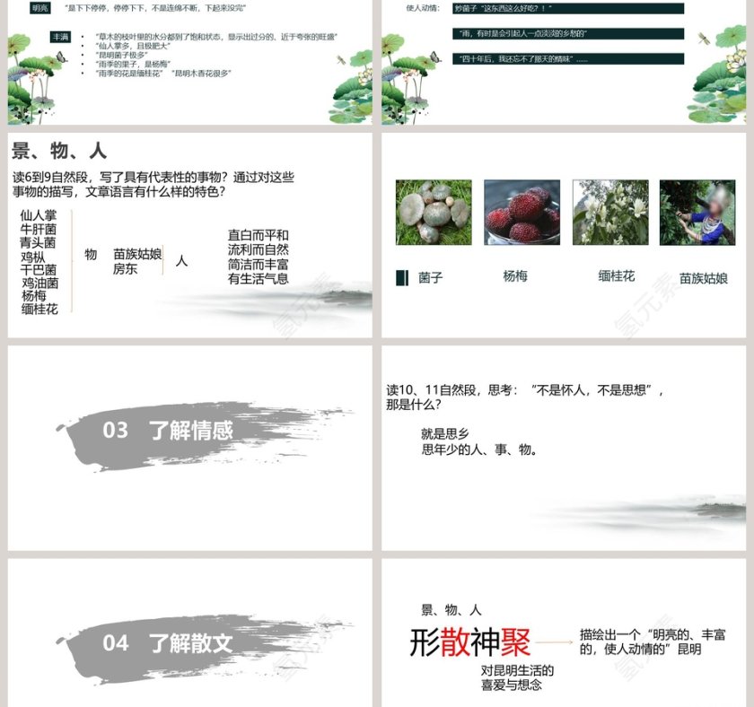 课文解析昆明的雨语文课件PPT第3张