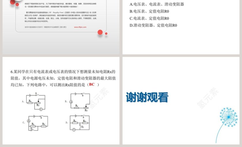 第十五章探究电路-伏安法测电阻教学ppt课件第7张