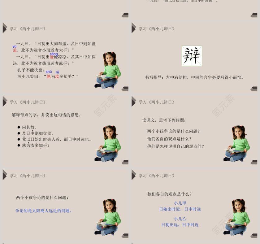 部编版六年级语文下册文言文两则PPT空间第4张