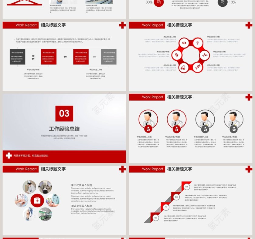 医院年度工作报告PPT模板第4张