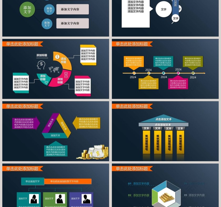 黑色大气财务总结报告ppt第3张