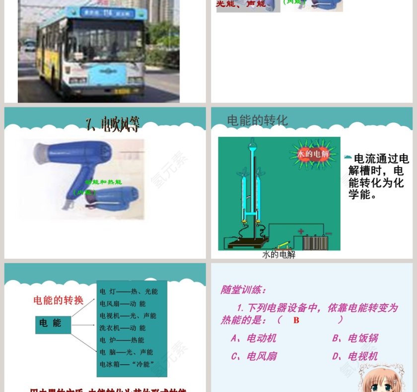 电能转化成了什么-鄂教版三年级科学下册课件教学ppt课件第3张