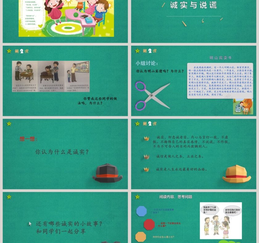 我很诚实教学ppt课件第3张