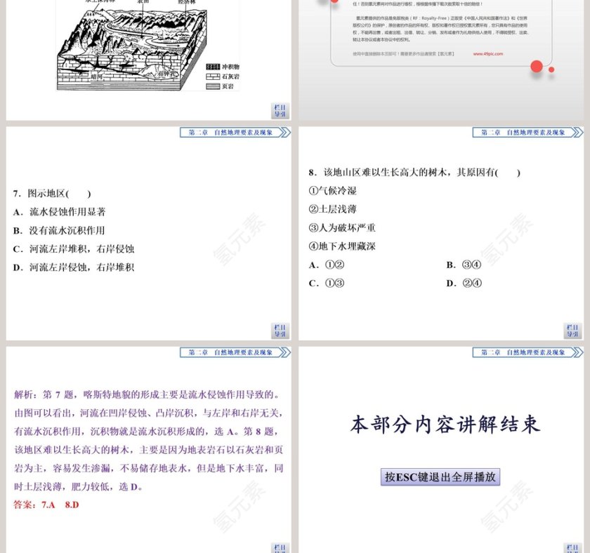 第一节主要地貌的景观特点教学ppt课件第11张