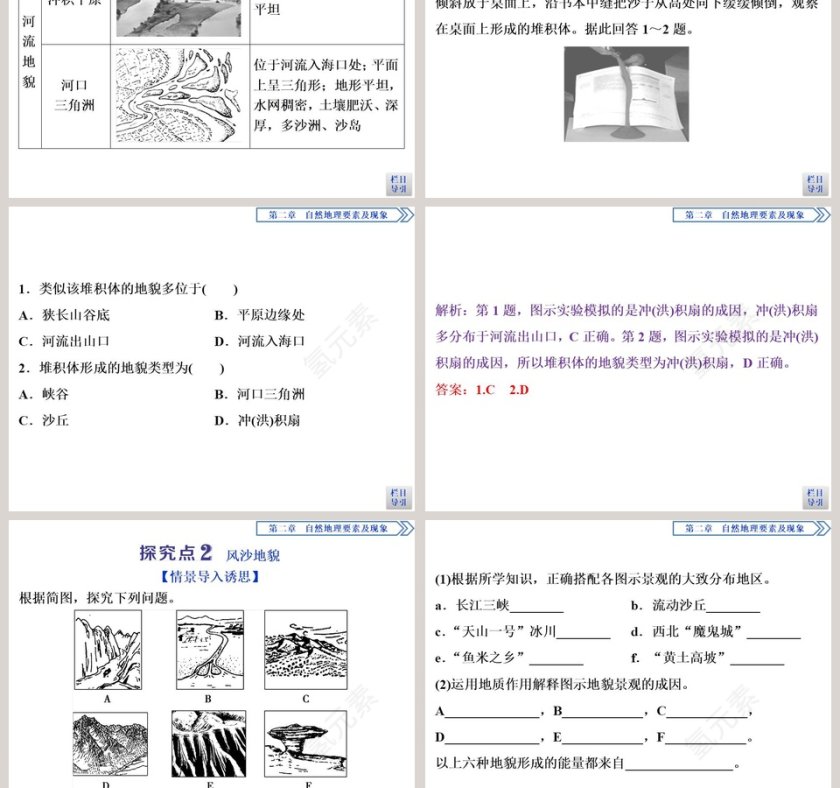 第一节主要地貌的景观特点教学ppt课件第5张