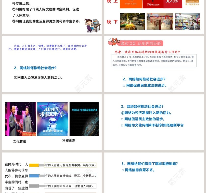 第二课  网络生活新空间-网络改变世界教学ppt课件第3张