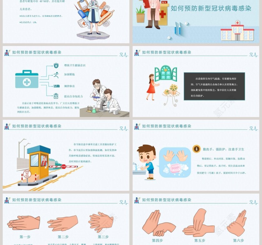 新型冠状病毒感染肺炎预防知识疫情PPT第3张