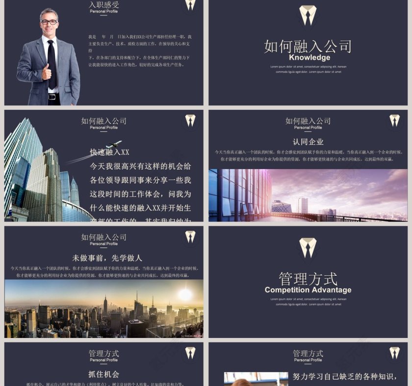 工作经验分享PPT第2张