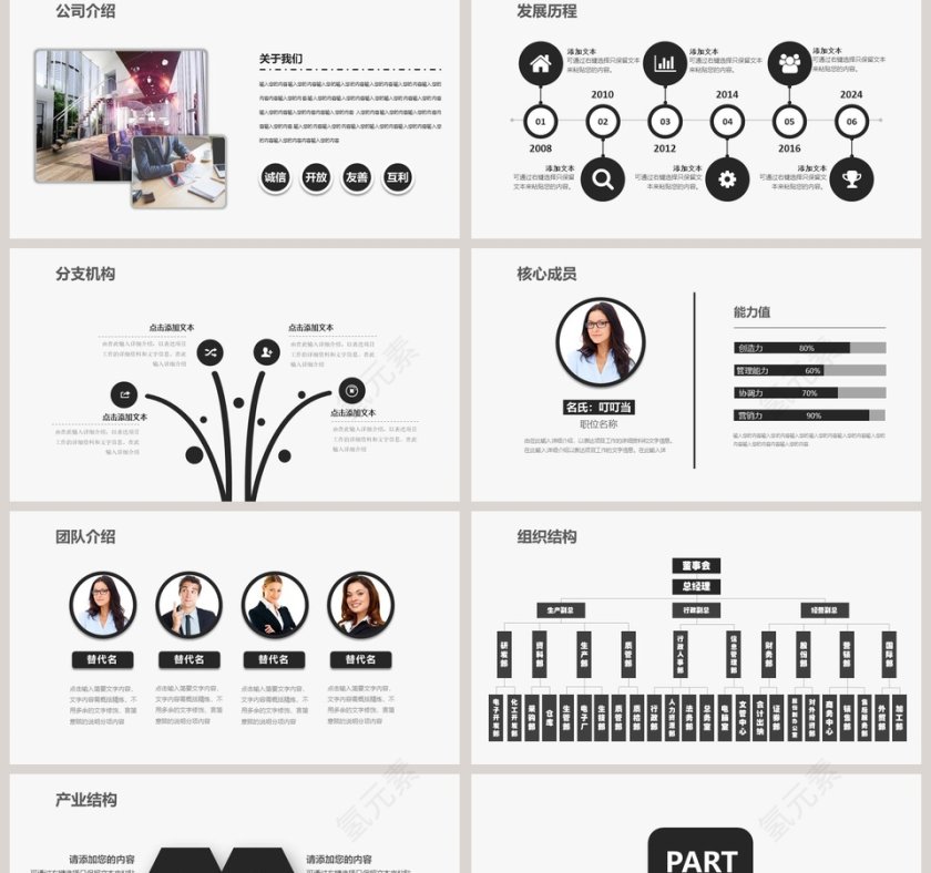 公司简介企业介绍PPT模板第2张