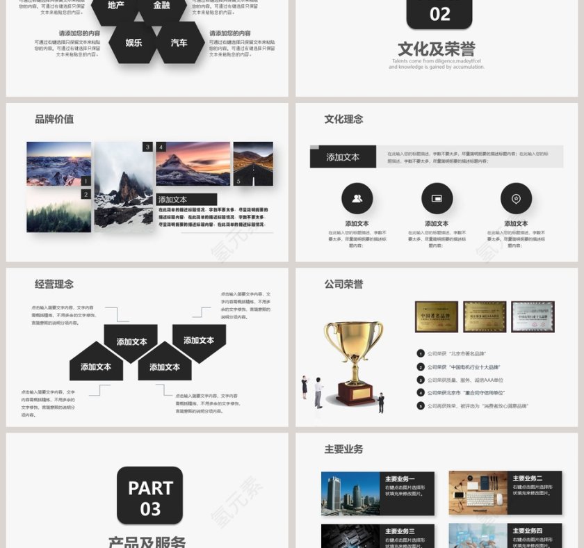 公司简介企业介绍PPT模板第3张