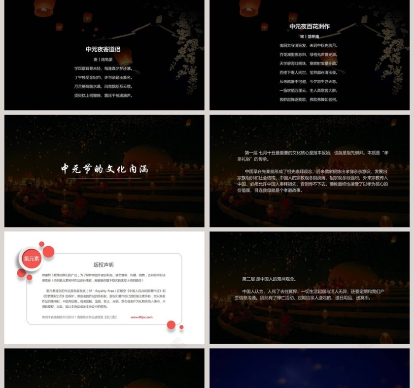 中元节节日ppt第5张