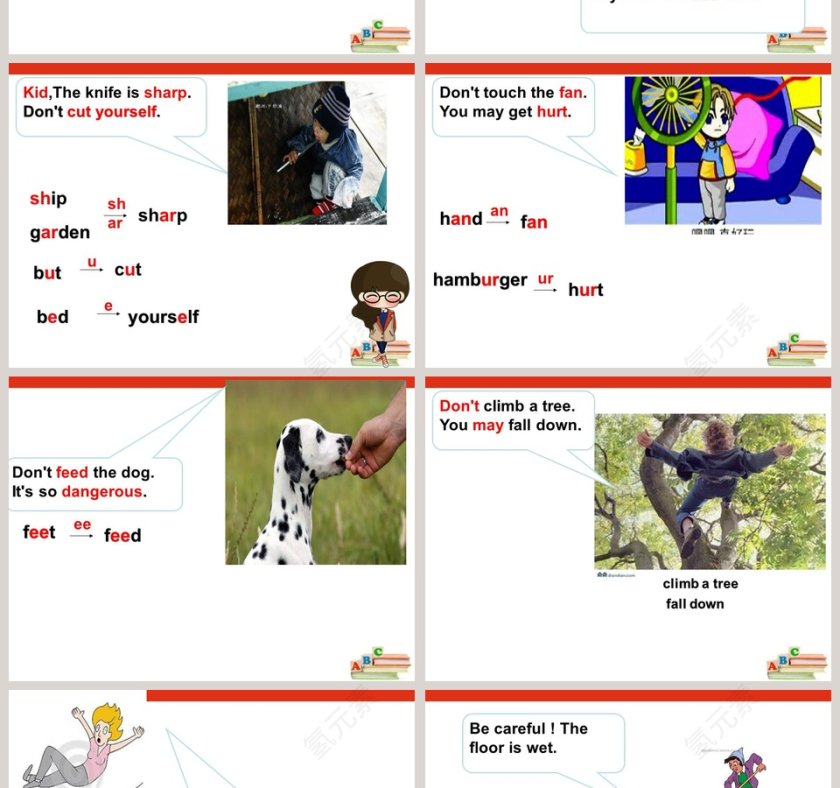 Unit1 Be careful教学ppt课件第2张