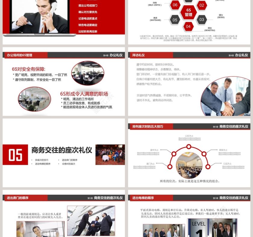 企业文化之社交礼仪培训PPT模板第6张