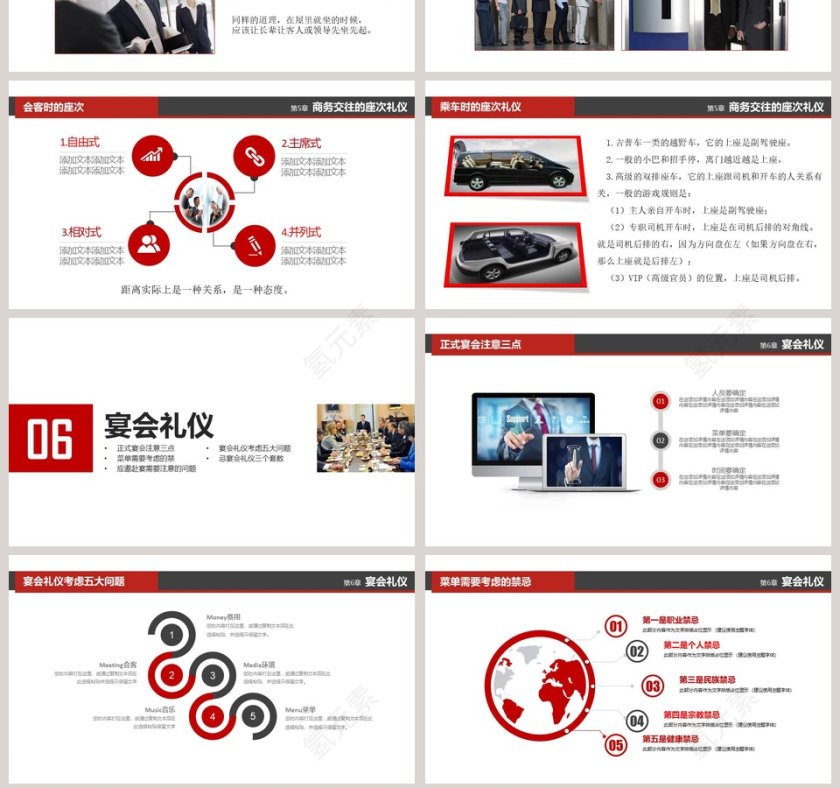 企业文化之社交礼仪培训PPT模板第7张