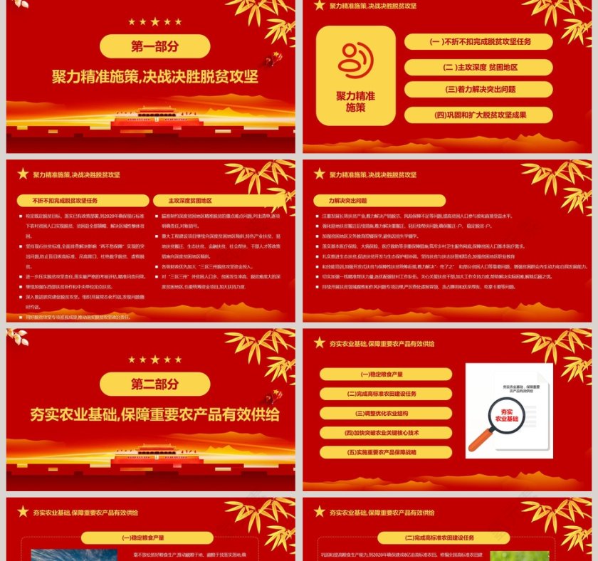 坚持农业农村优先发展做好“三农”工作的若干意见PPT第2张