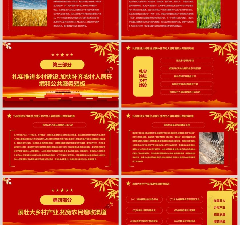 坚持农业农村优先发展做好“三农”工作的若干意见PPT第3张