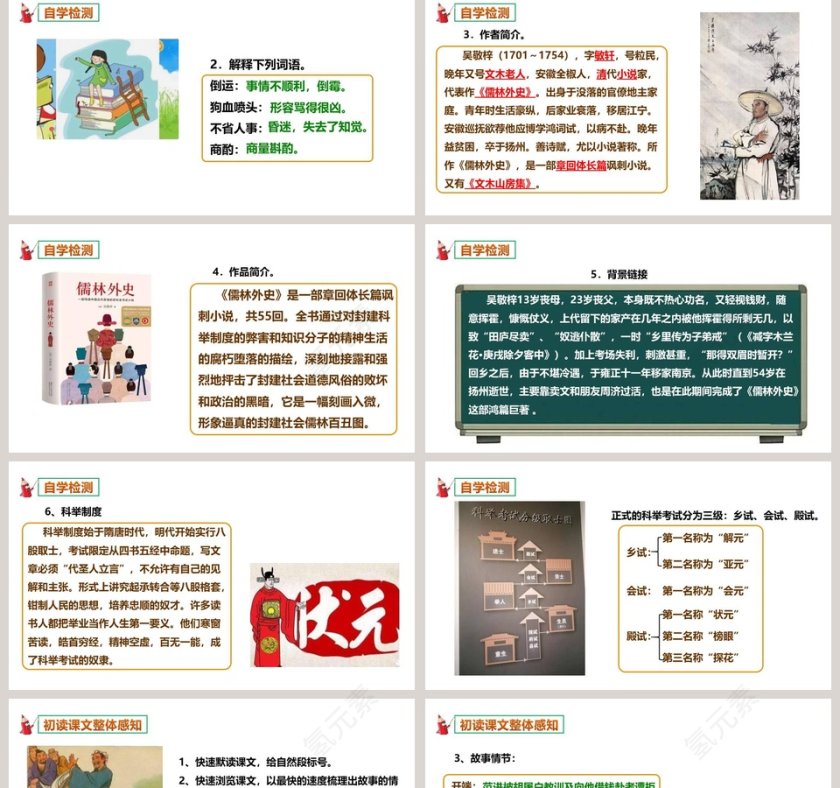 部编版九年级语文上册范进中举语文课件PPT第2张