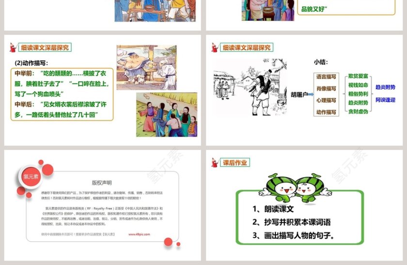 部编版九年级语文上册范进中举语文课件PPT第4张