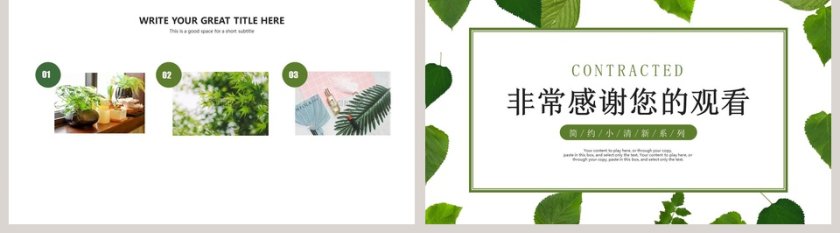 清新简约ppt第5张