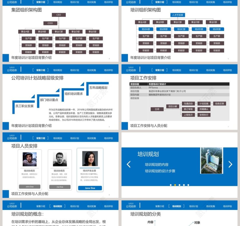 企业员工教育培训动态PPT模板员工培训PPT第2张