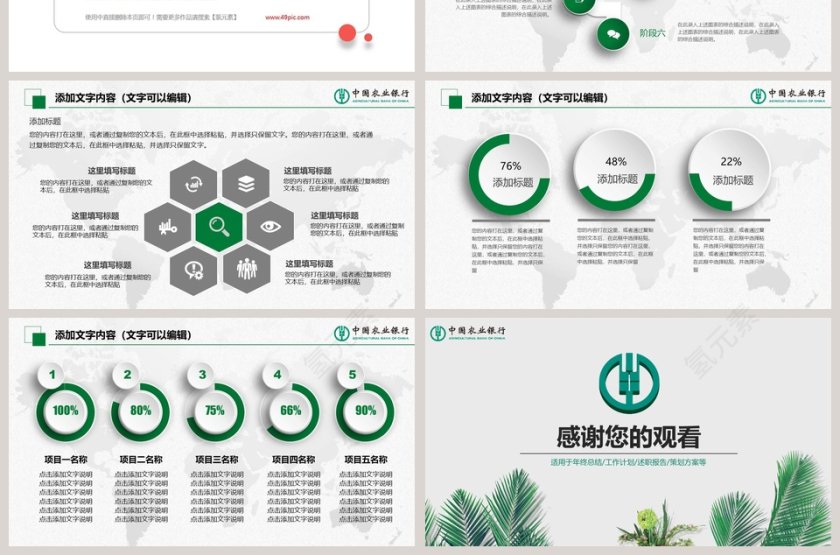 中国农业银行PPT第7张