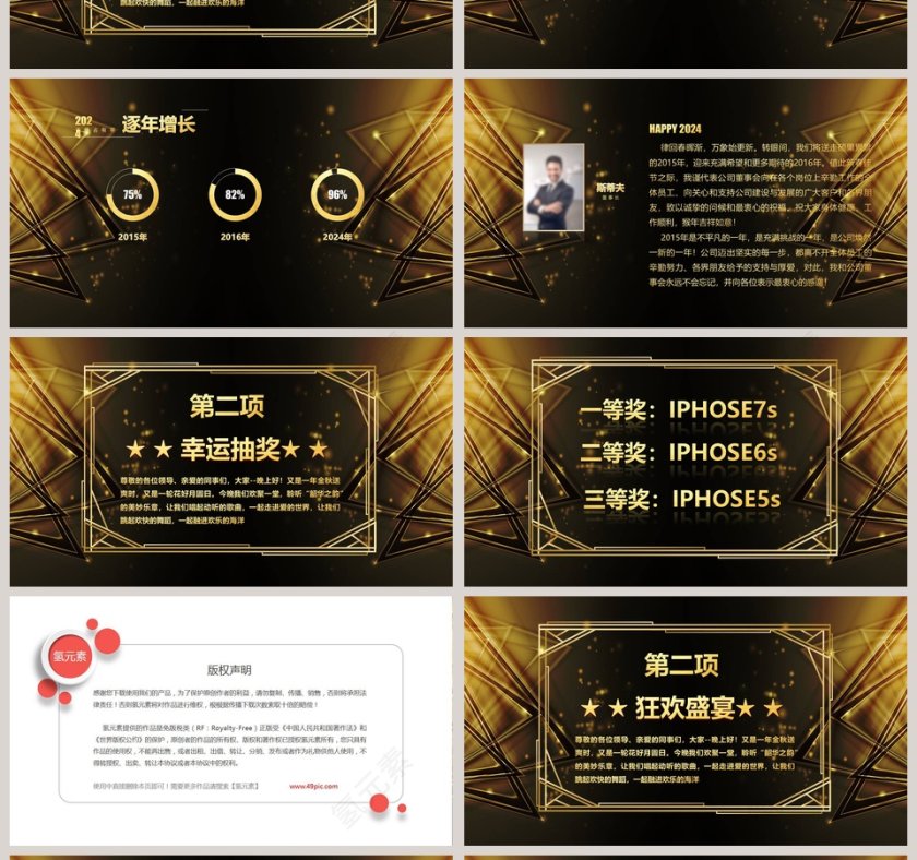 颁奖盛典公司颁奖典礼PPT第4张