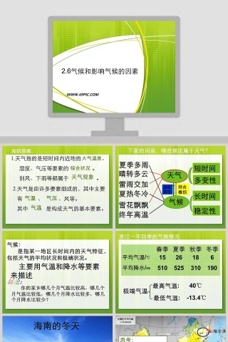 气候和影响气候的因素教学ppt课件