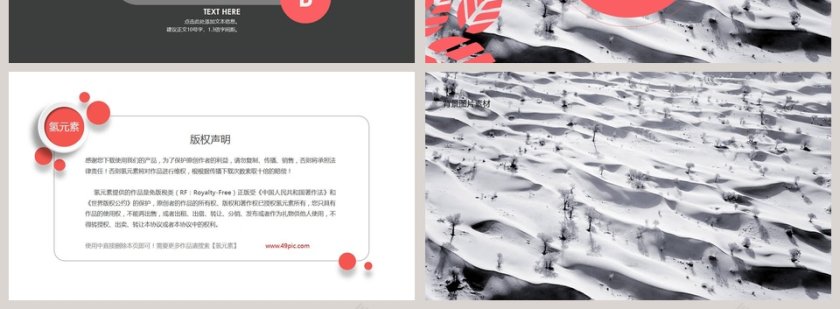 简约清新商务报告PPT模板第4张