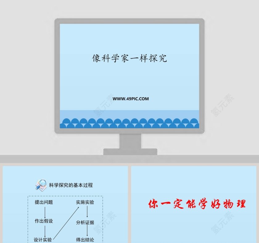 像科学家一样探究教育培训行业PPT模板的选择和应用第1张