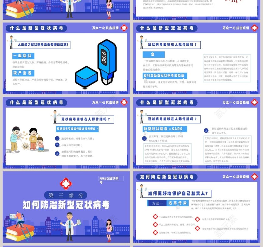 预防新冠病毒自我预防防护感染指南PPT模板第4张