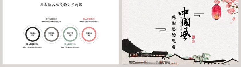 中国风简约工作汇报PPT第5张