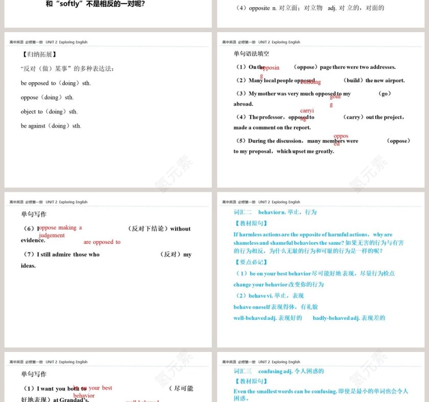 UNIT 2 Exploring English：PPT模板设计和应用第2张