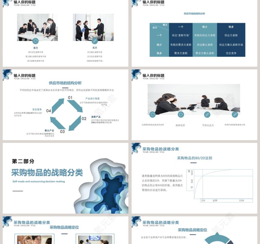 简约时尚企业采购培训PPT模板第2张